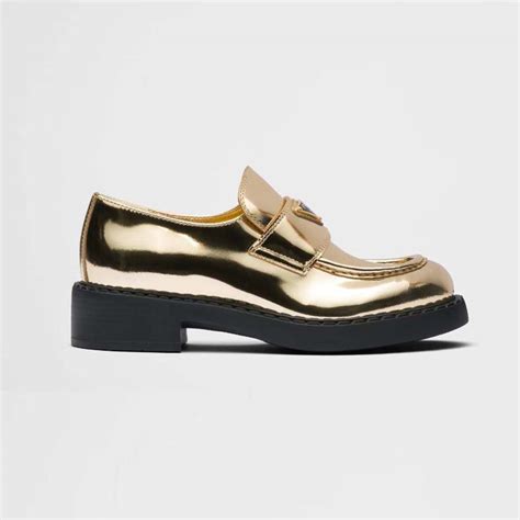 prada gold chain|prada chain loafer.